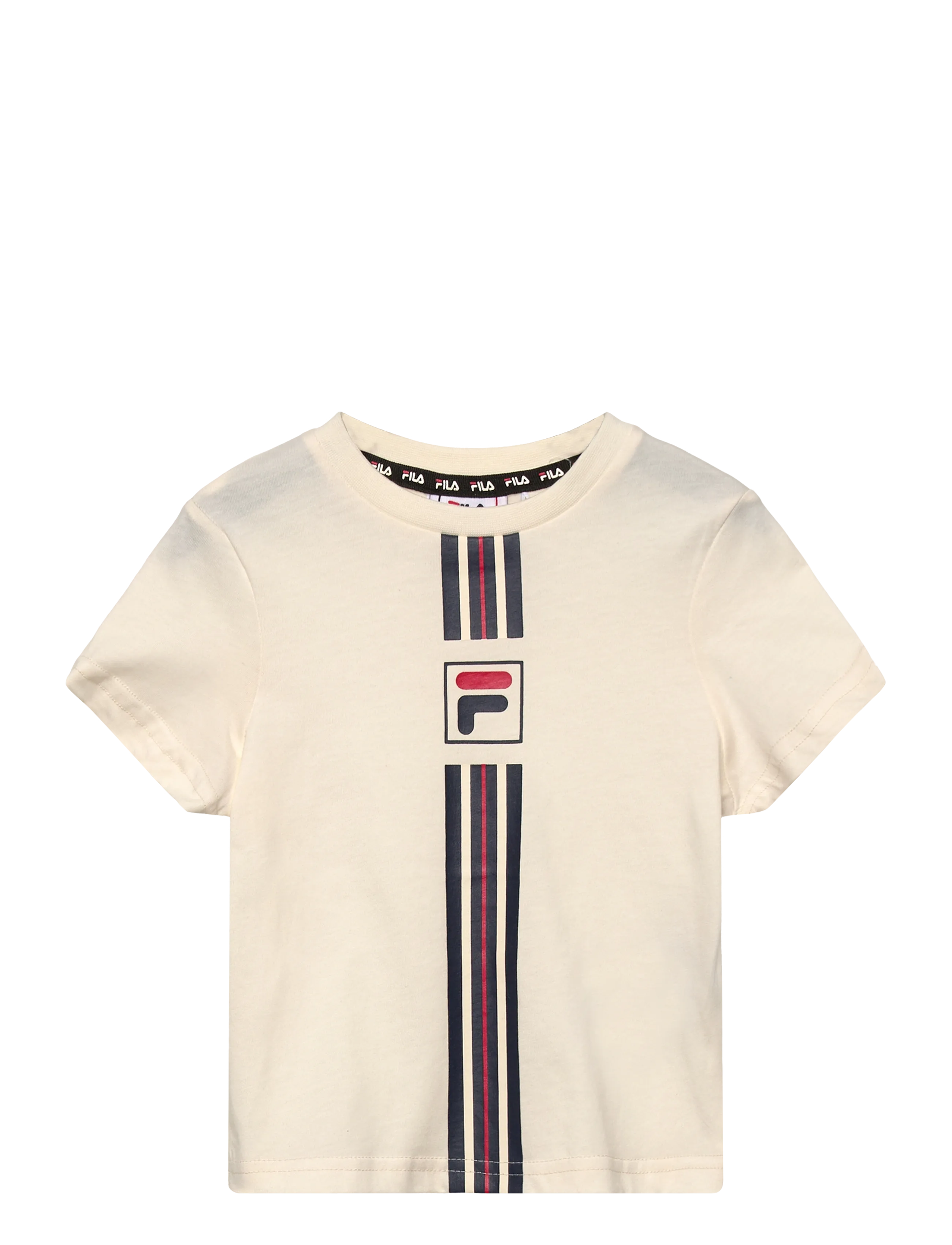 FILA MONTEREGGI regular heritage tape   t-shirt - Overdele - EGRET / cream
