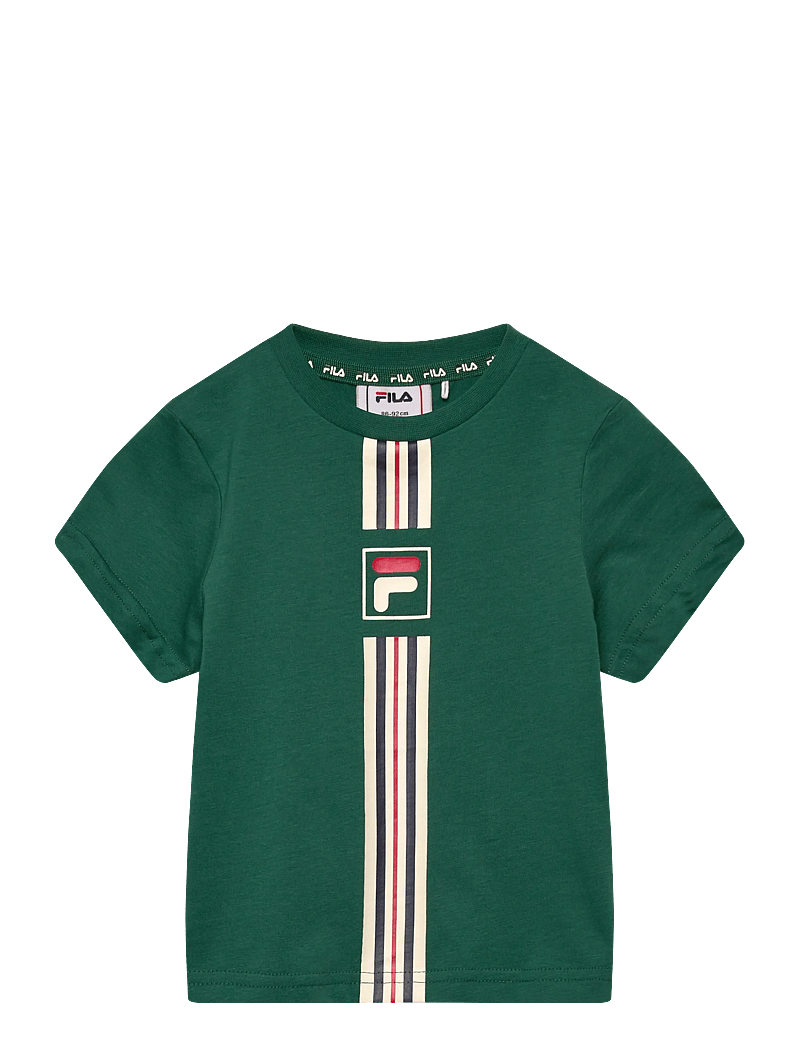 FILA - MONTEREGGI regular heritage tape t-shirt - sportoberteile - posy green - 0