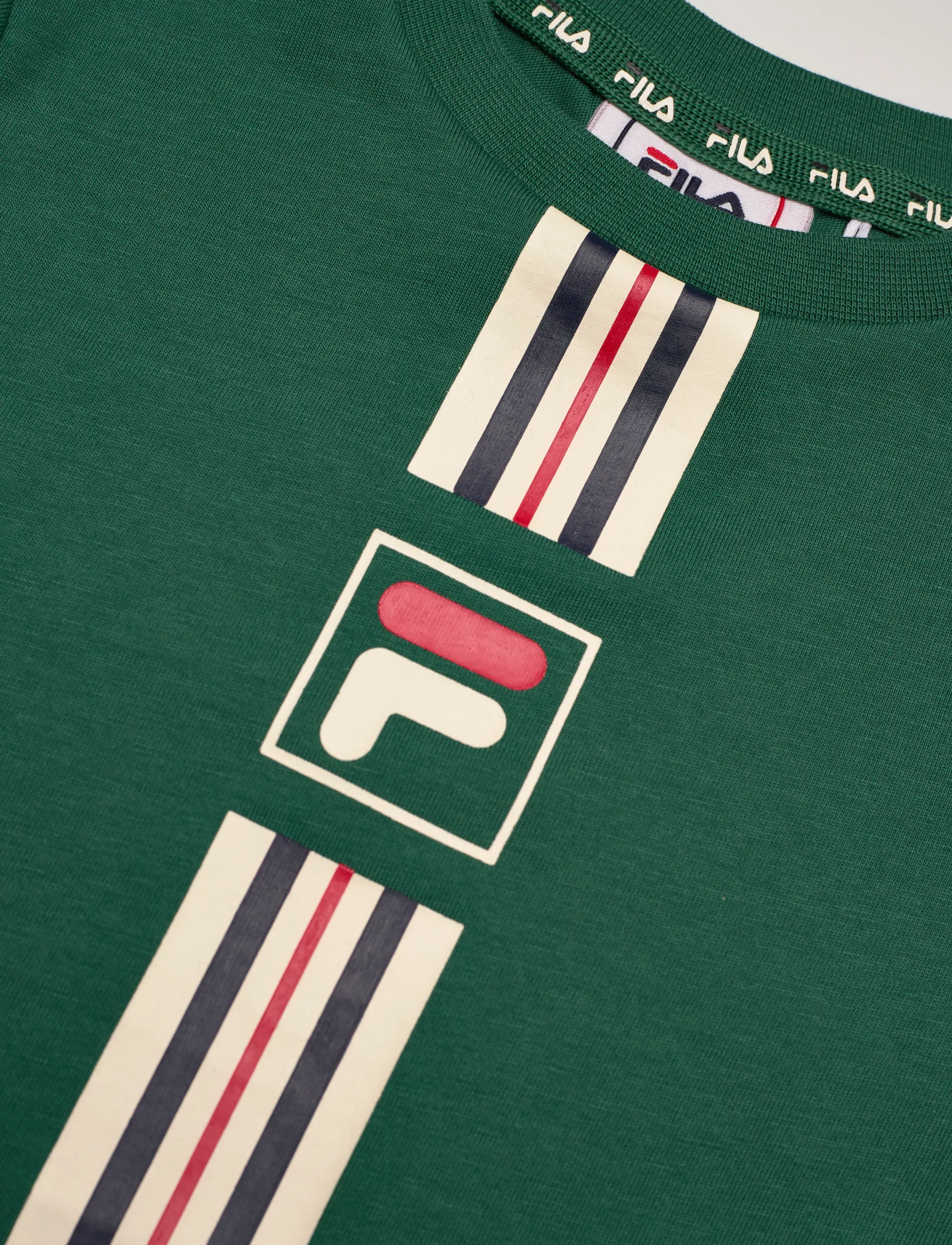 FILA - MONTEREGGI regular heritage tape   t-shirt - sportstoppe - posy green - 2