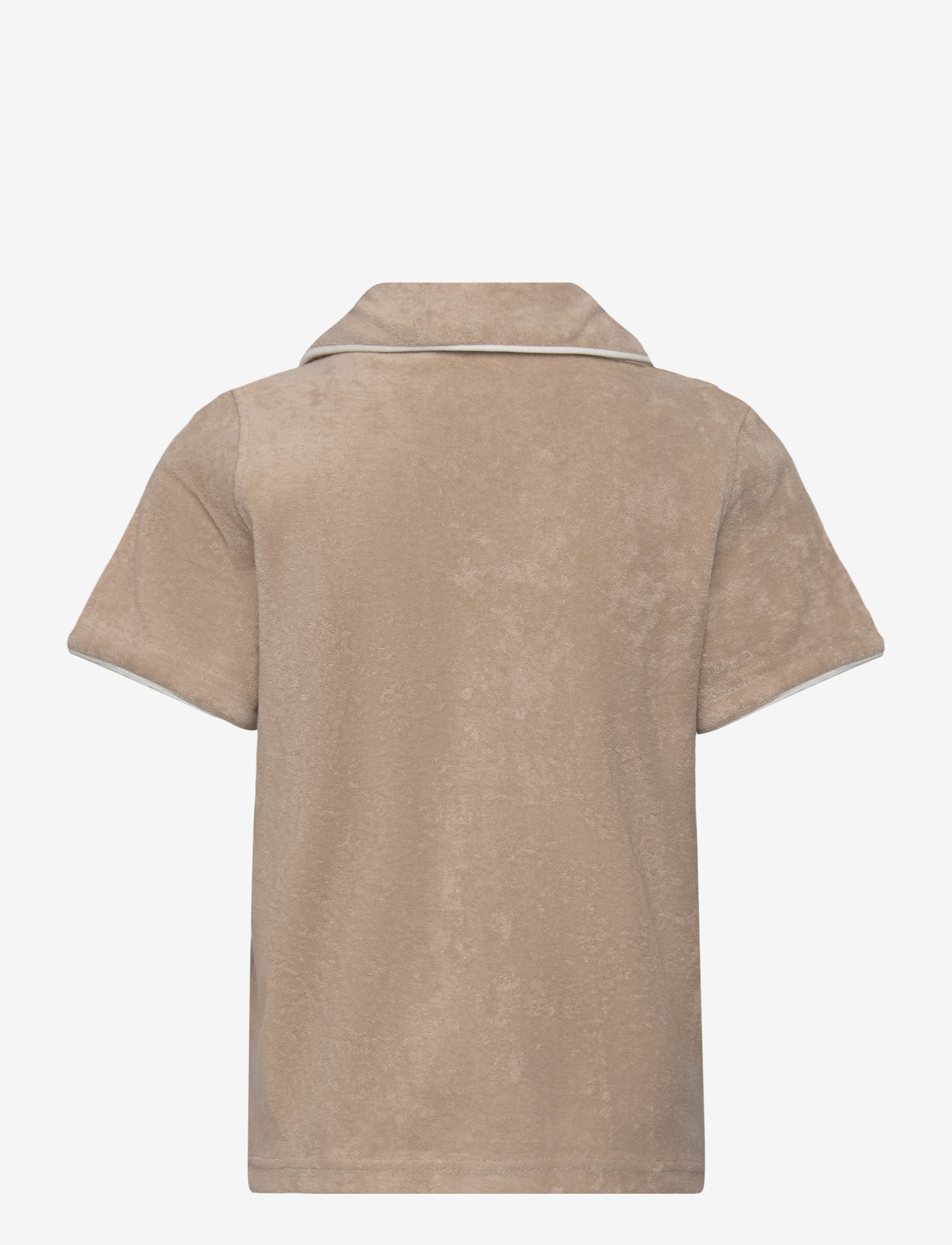 FILA - CALCI relaxed towelling resort shirt - kortärmade skjortor - white pepper - 1