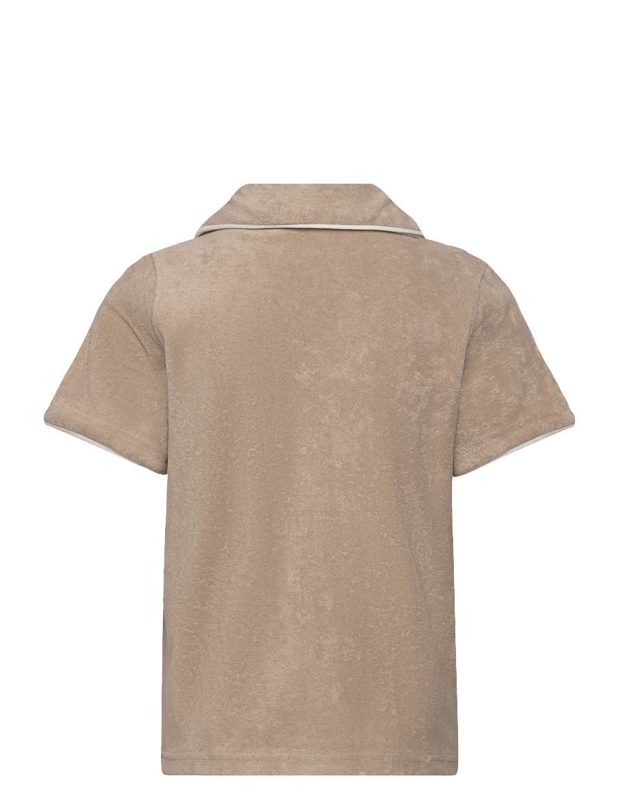 FILA - CALCI relaxed towelling resort shirt - chemises à manches courtes - white pepper - 1