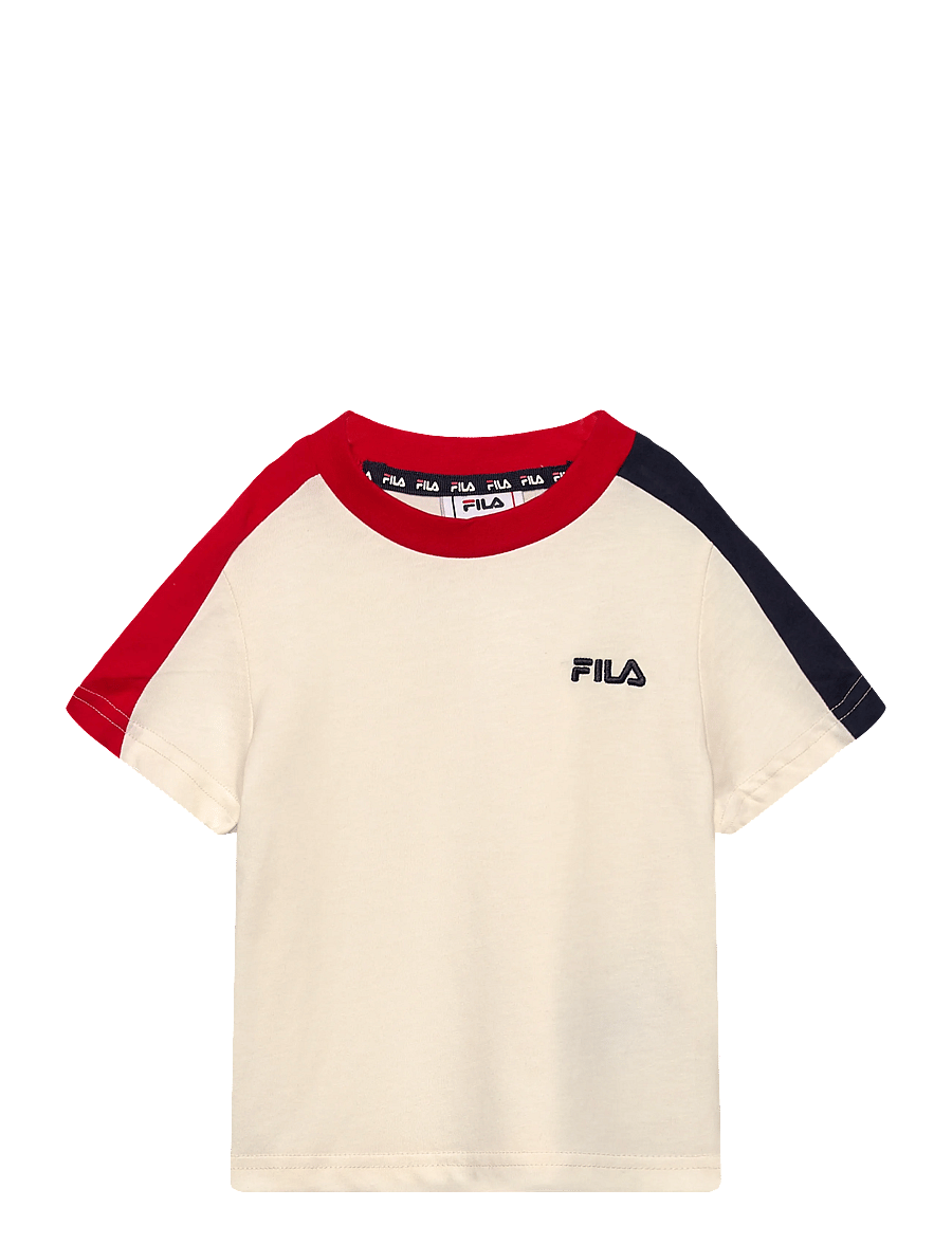 FILA - NUGOLA regular t-shirt - lyhythihaiset t-paidat - egret - 0
