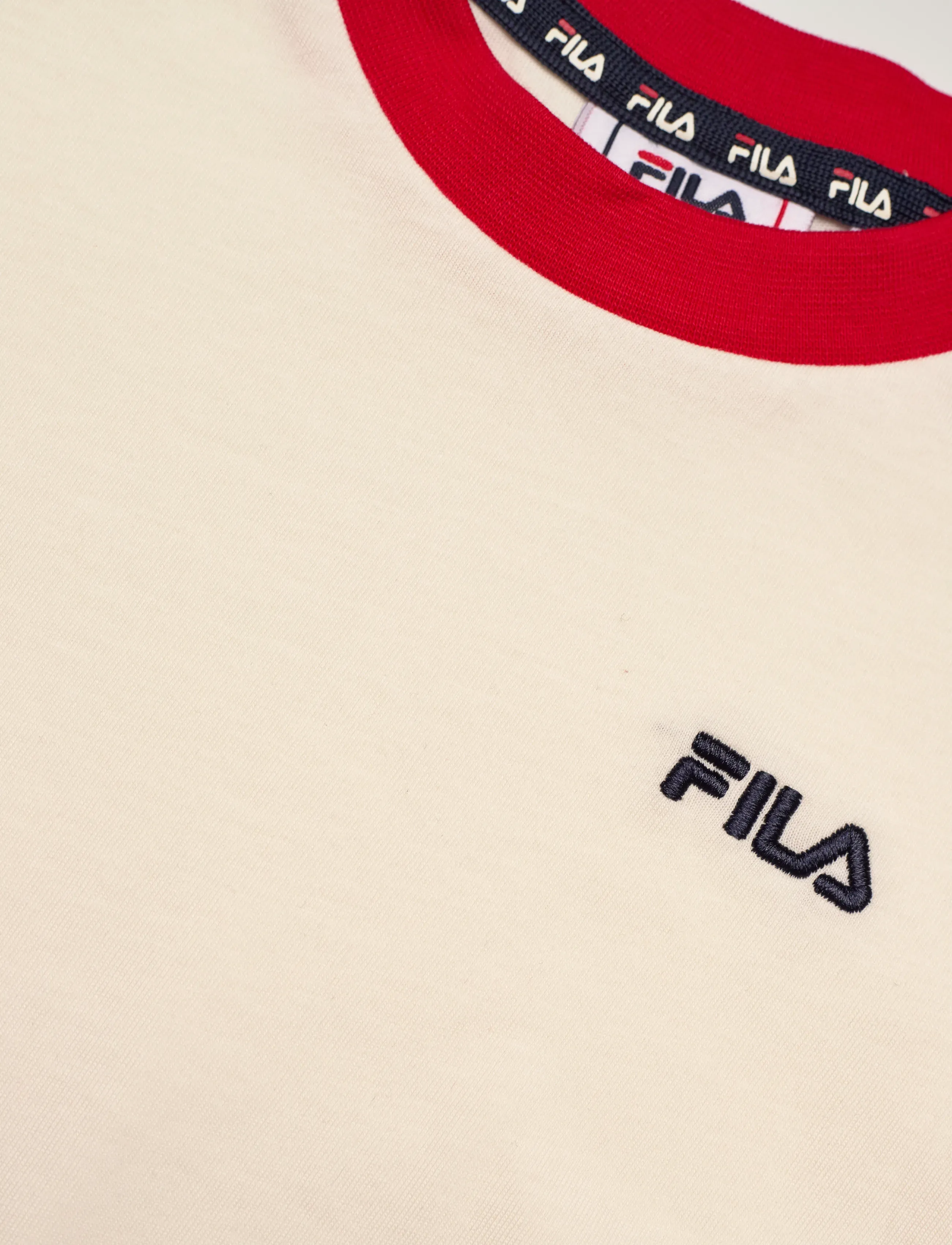 FILA - NUGOLA regular t-shirt - short-sleeved t-shirts - egret - 2