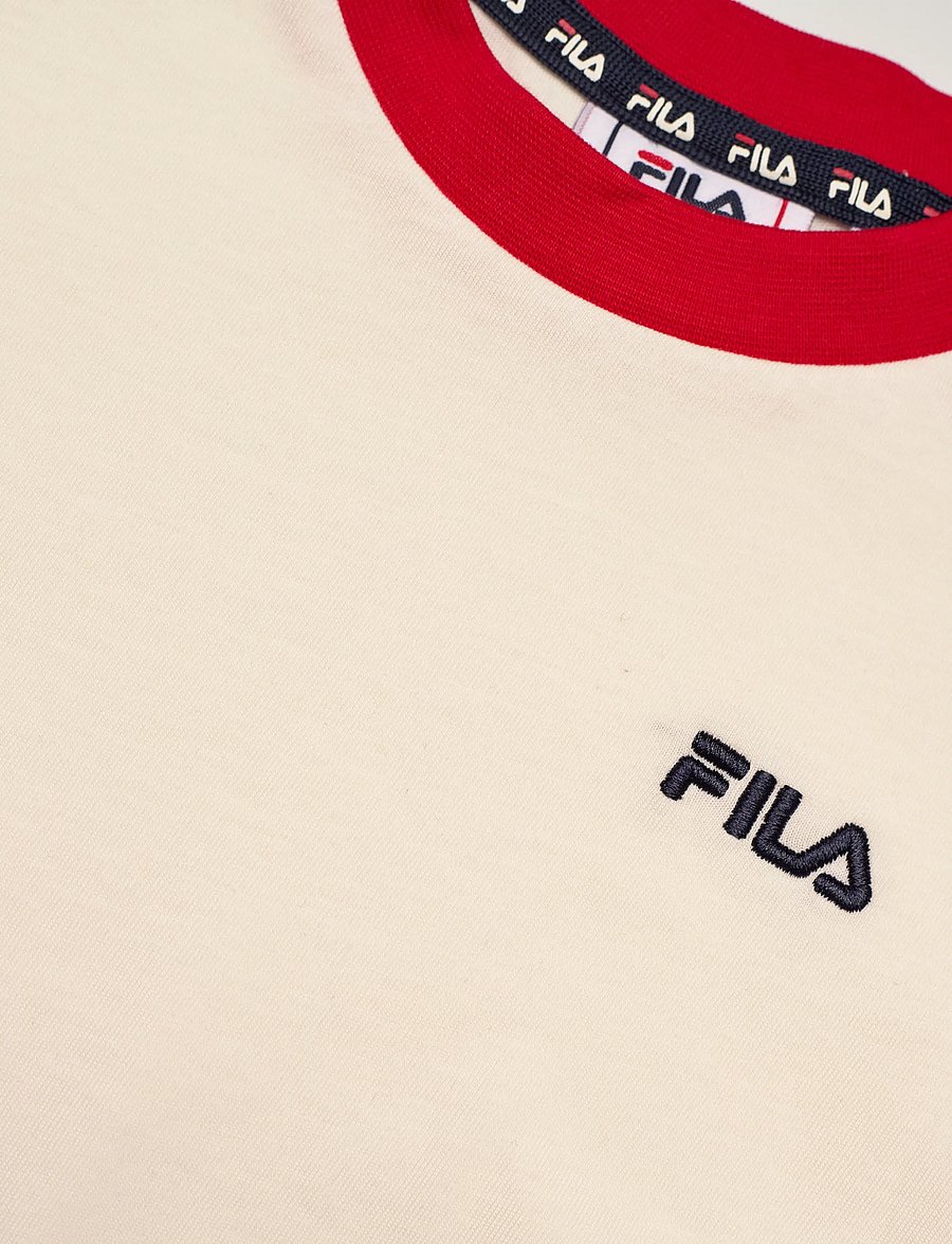 FILA - NUGOLA regular t-shirt - lyhythihaiset t-paidat - egret - 2
