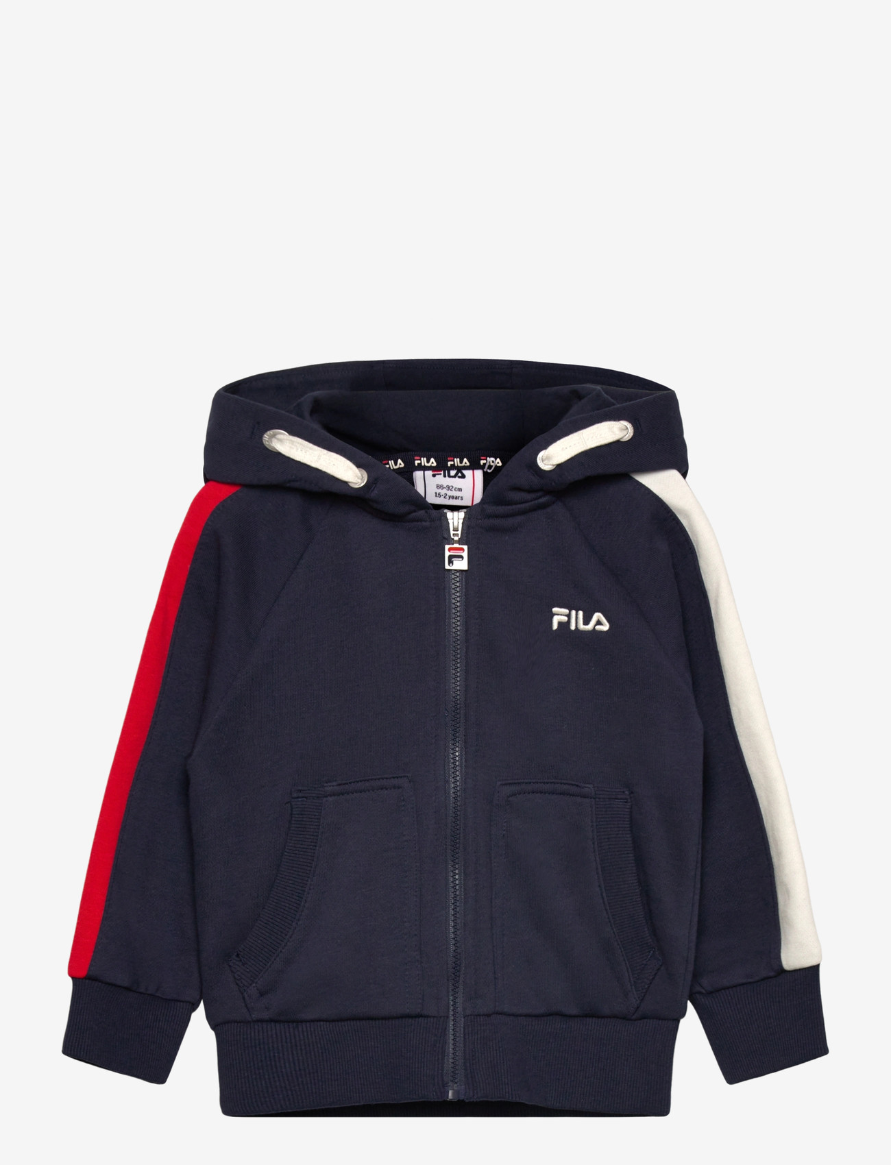 FILA - NUGOLA regular hooded track jacket - hættetrøjer - black iris - 0