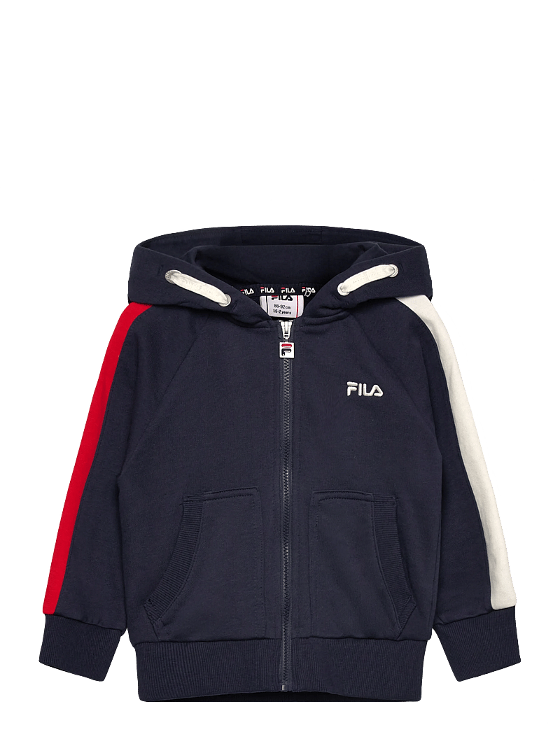 FILA - NUGOLA regular hooded track jacket - hættetrøjer - black iris - 0