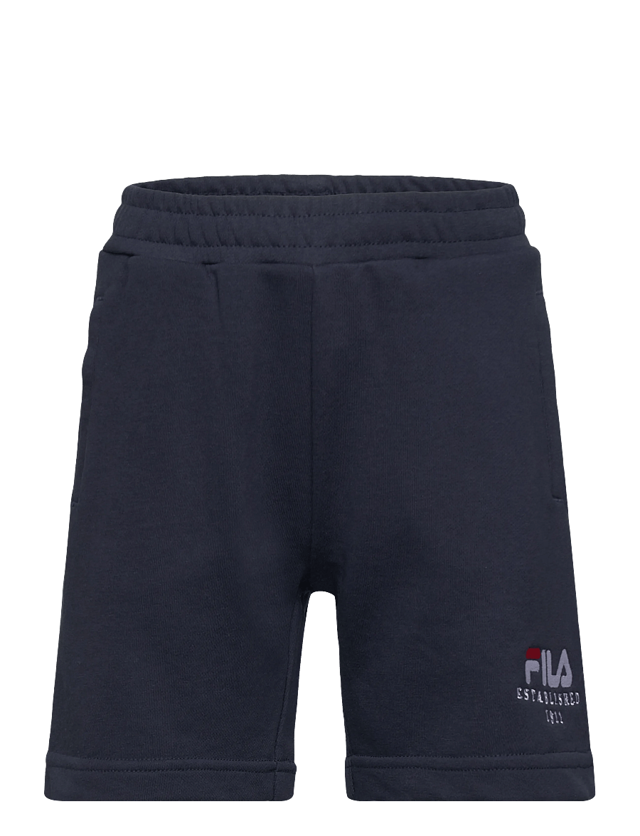 FILA - BENNA regular logo sweat shorts - sweatshorts - black iris - 0