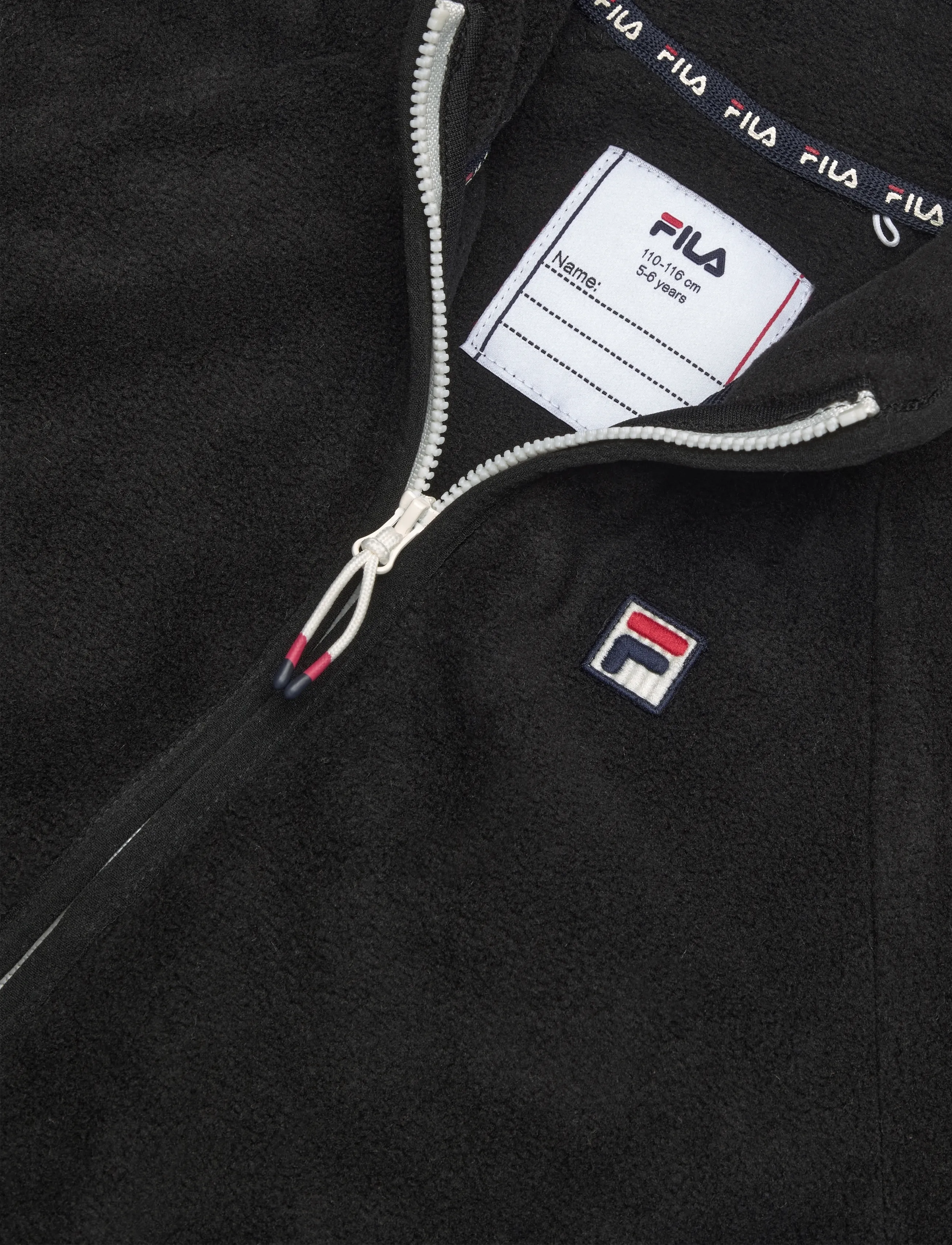 FILA - PICCOLINO taped polar fleece jacket - fleecejacken - black - 2