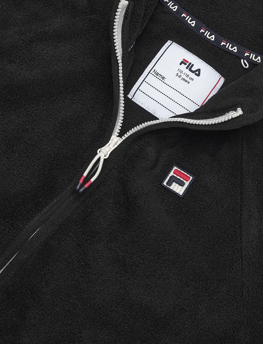 FILA - PICCOLINO taped polar fleece jacket - fleecejacken - black - 2