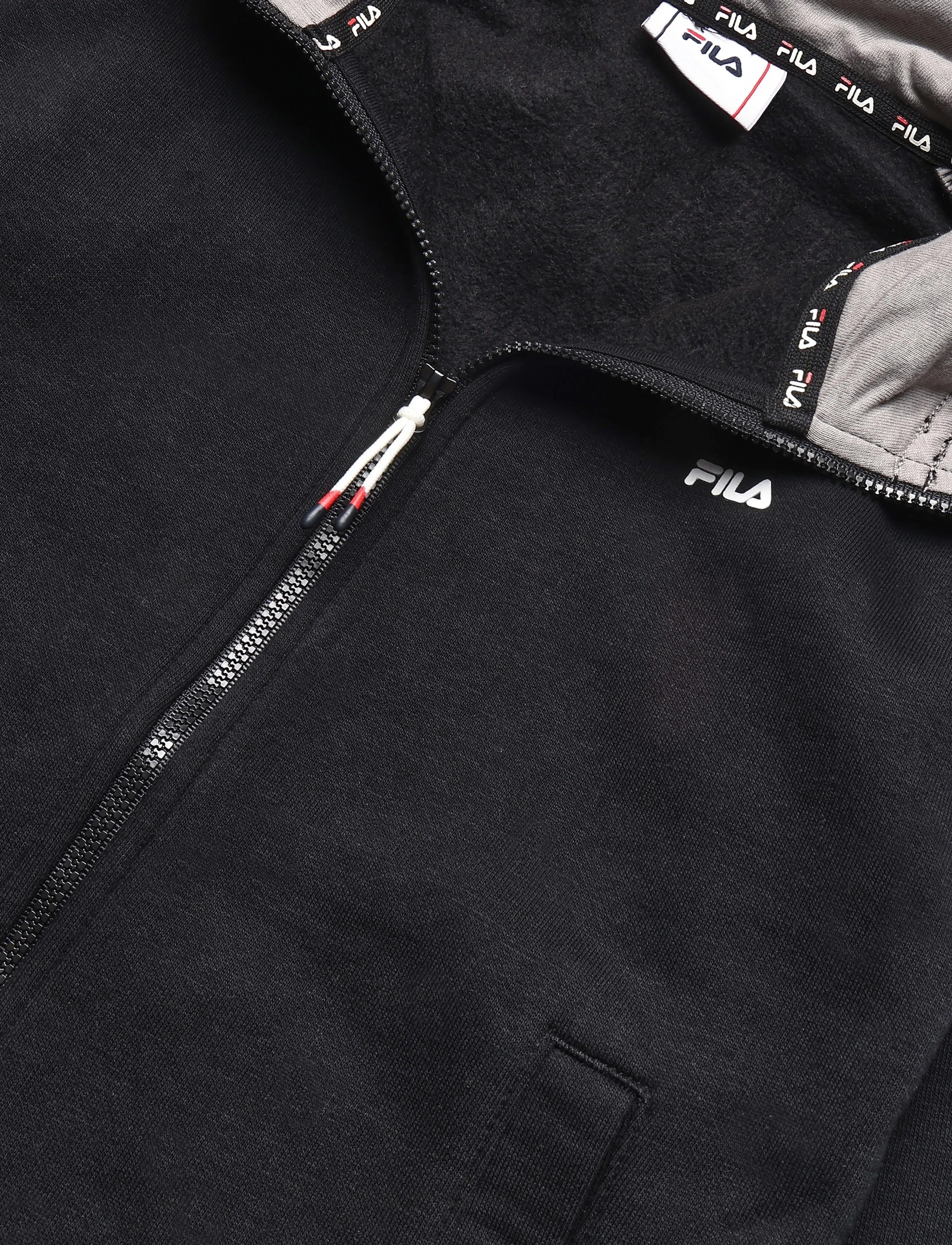 FILA - FAVERGA regular zip hoodie - black - 2