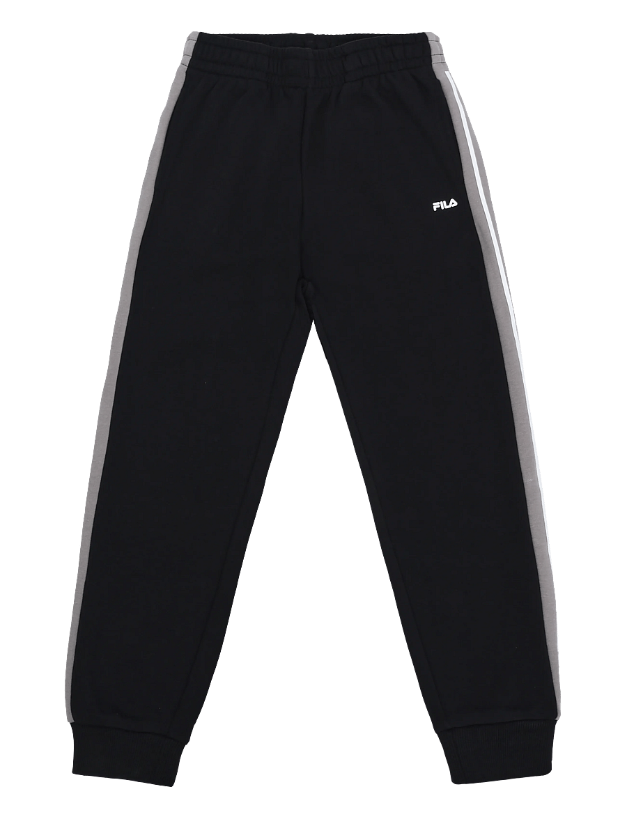 FILA - FAVERGA regular sweatpants - mjukisbyxor - black - 0