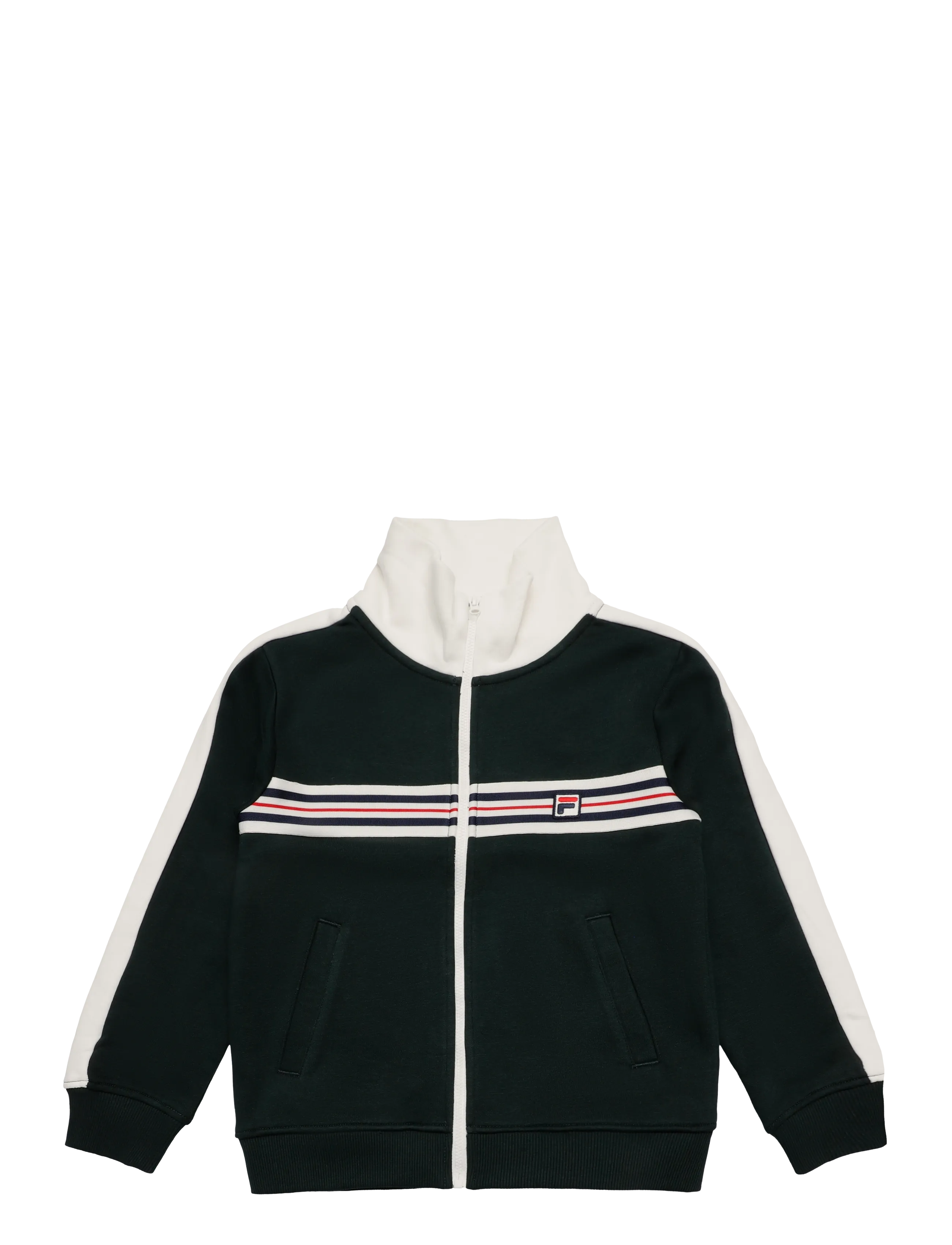 FILA FELTRE regular taped track jacket - Outdoor - SCARAB / green