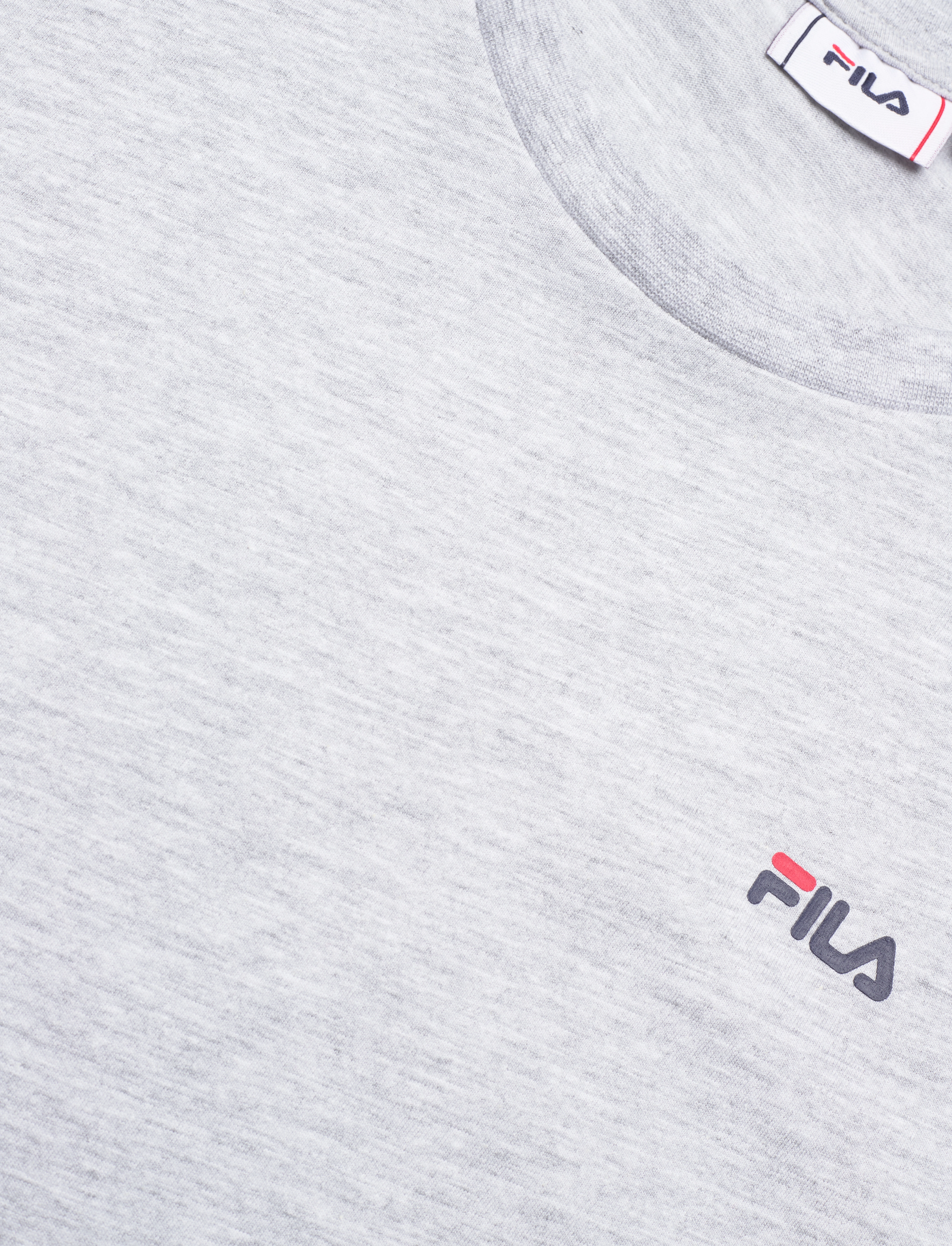 FILA - BROD tee / double pack - madalaimad hinnad - black-light grey melange - 3