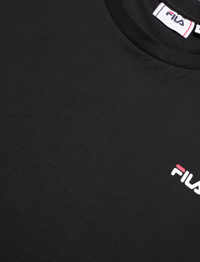 FILA - BROD tee / double pack - oberteile & t-shirts - black-light grey melange - 4