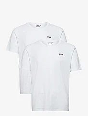FILA - BROD tee / double pack - short-sleeved t-shirts - bright white-bright white - 0