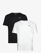 BROD tee / double pack - BLACK-BRIGHT WHITE