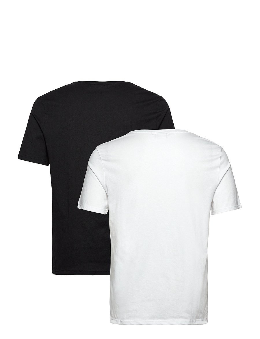 FILA - BROD tee / double pack - alussärgid ja t-särgid - black-bright white - 4