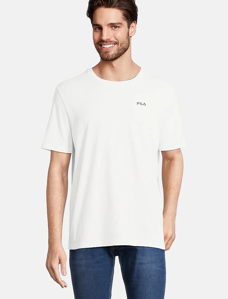 FILA - BROD tee / double pack - oberteile & t-shirts - black-bright white - 2