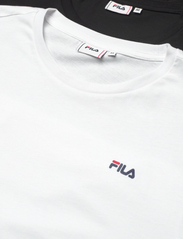 FILA - BROD tee / double pack - short-sleeved t-shirts - black-bright white - 1