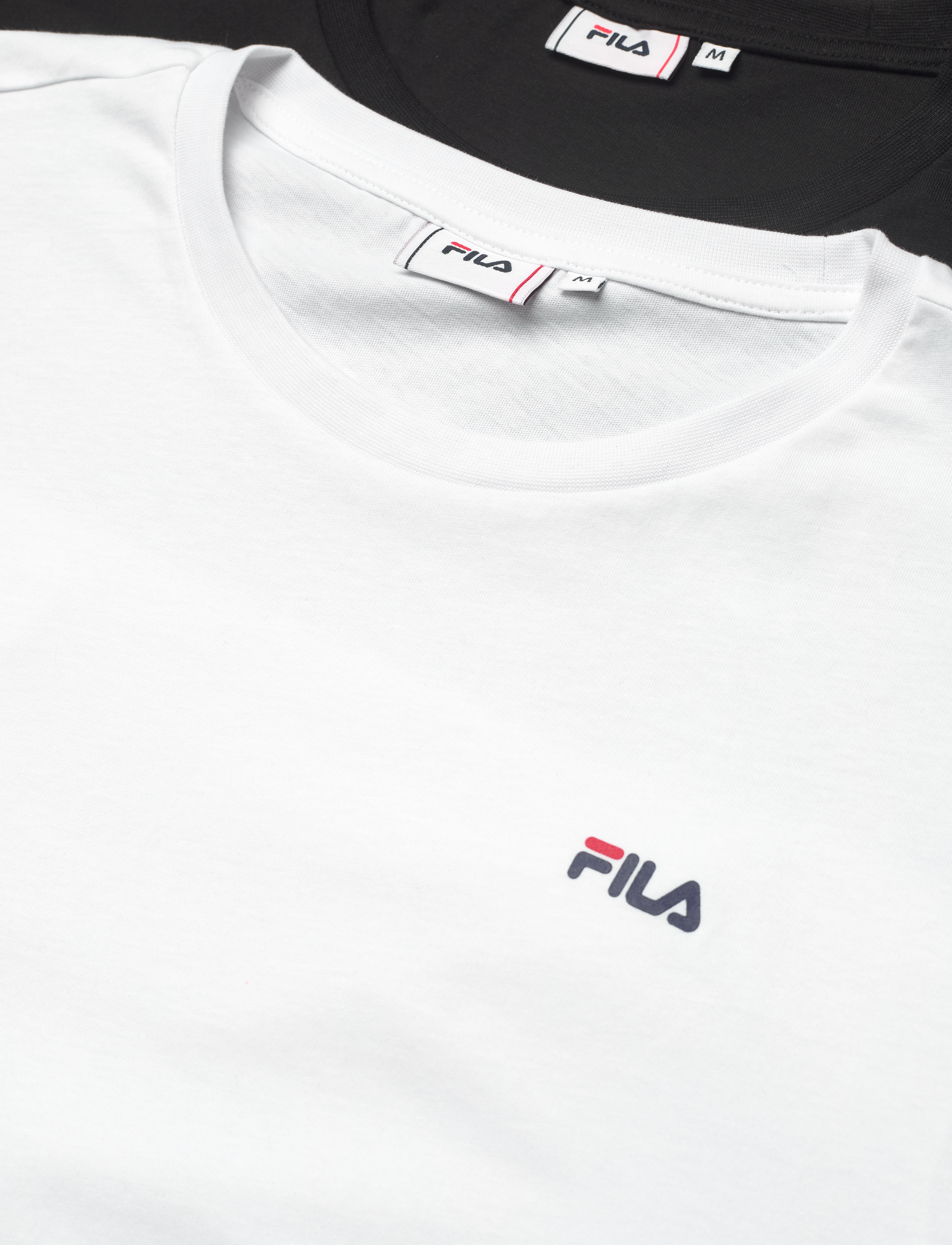 FILA - BROD tee / double pack - madalaimad hinnad - black-bright white - 3