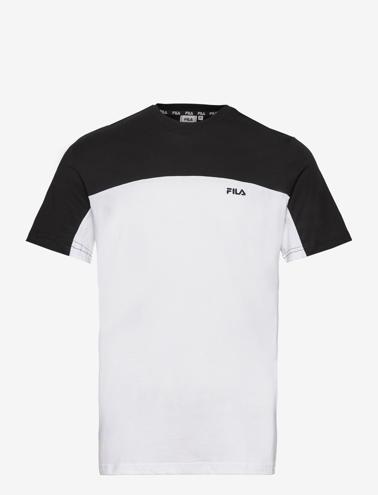 FILA - BLANKENBURG blocked tee - bright white-black - 0