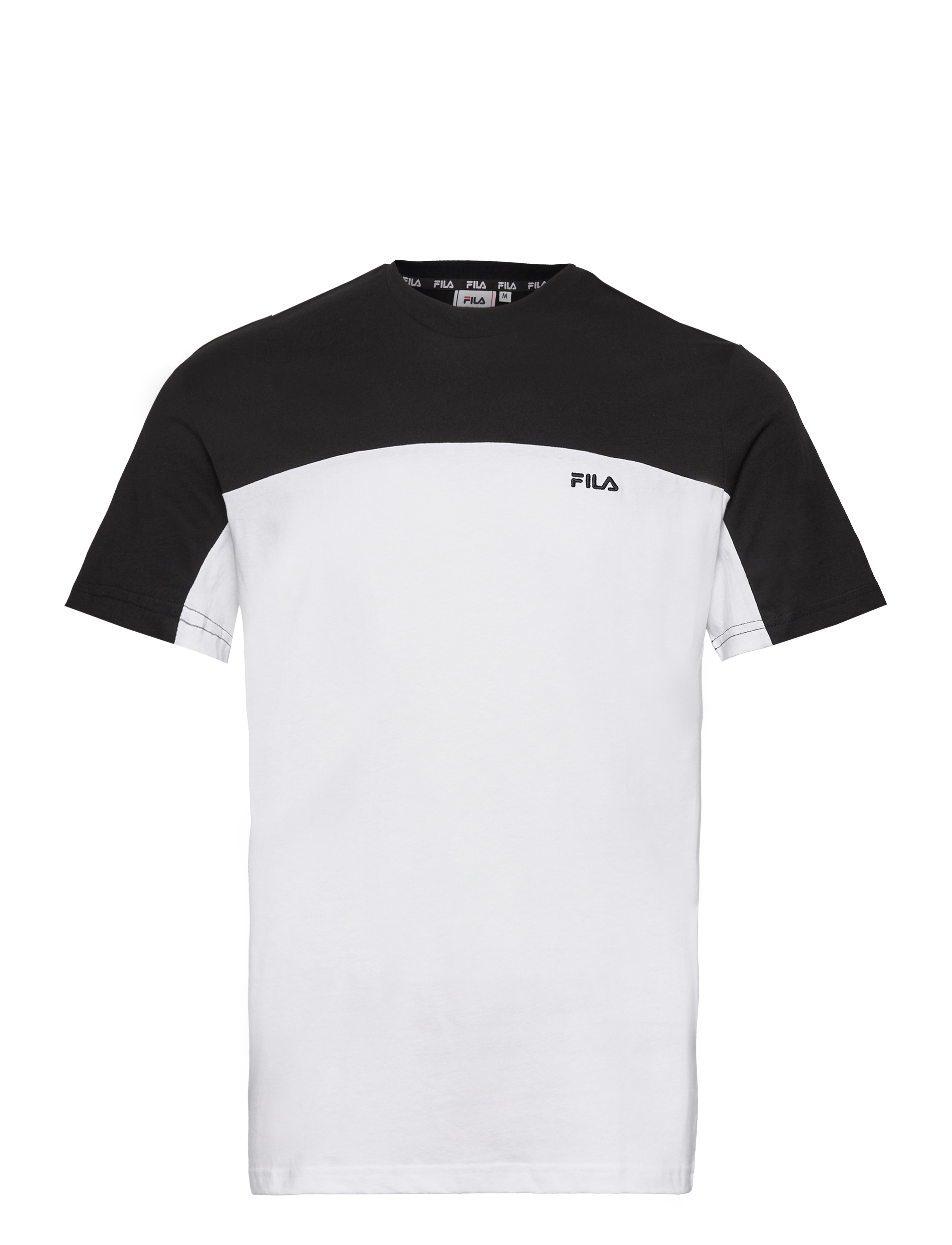 BLANKENBURG blocked tee - BRIGHT WHITE-BLACK