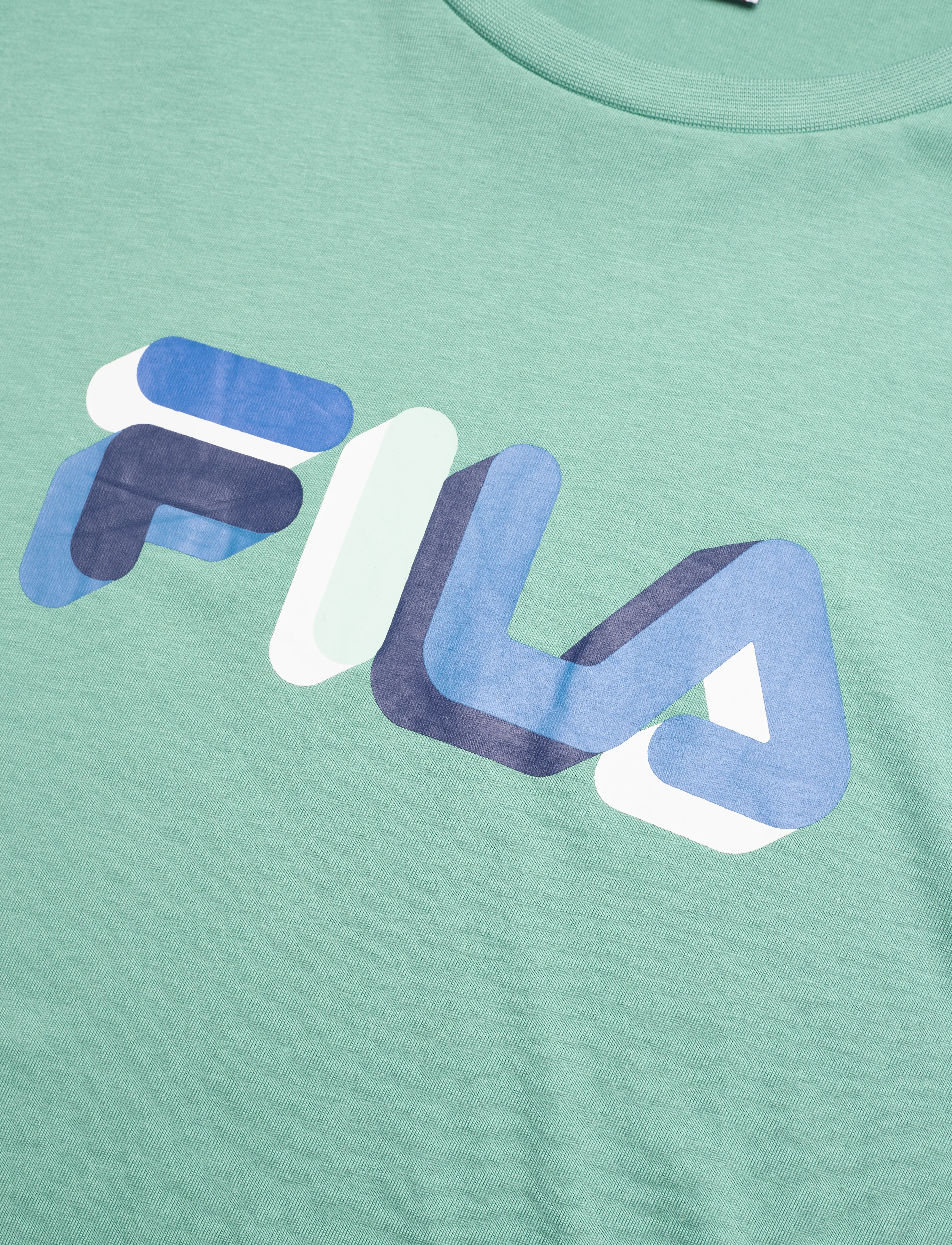 FILA - BLUNK regular graphic tee - beryl green - 2