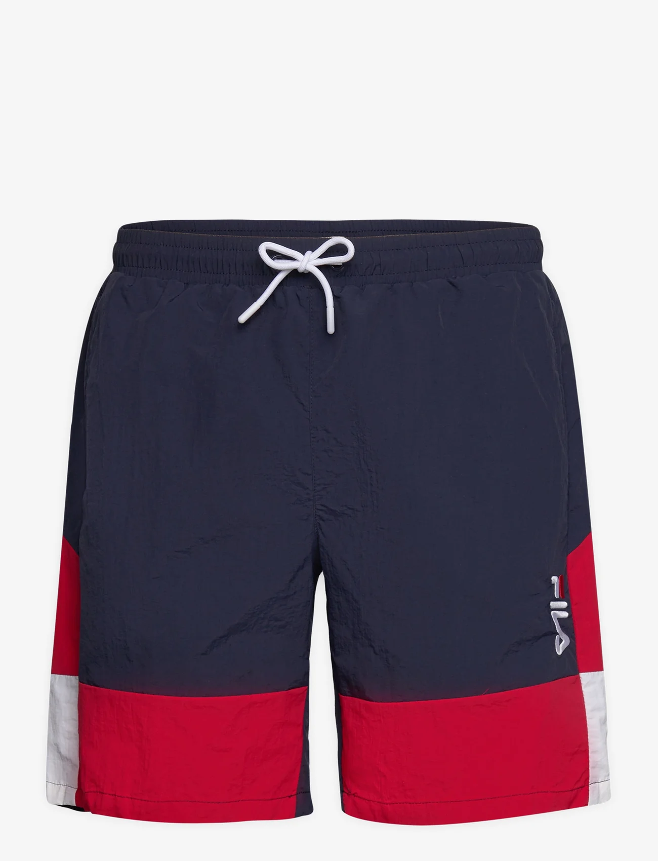 FILA - SCIACCA swim shorts - zemākās cenas - black iris-true red-bright white - 0