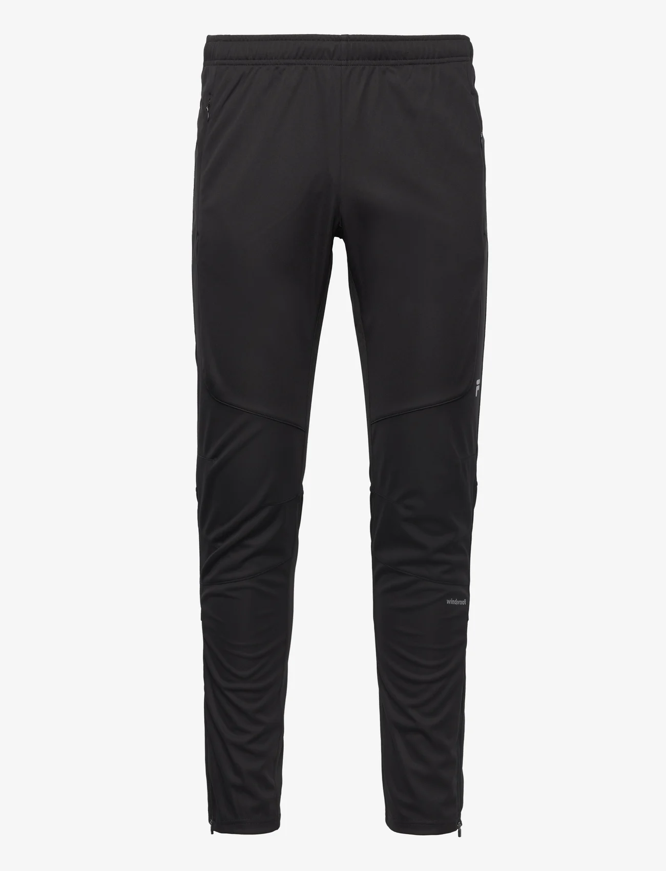 FILA - RECCO windstopper running pants - sportbroeken - black - 0
