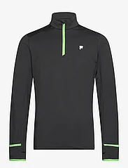 FILA - RESTON running shirt - džemperi ar kapuci - black - 0