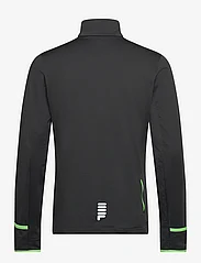 FILA - RESTON running shirt - džemperiai su gobtuvu - black - 1