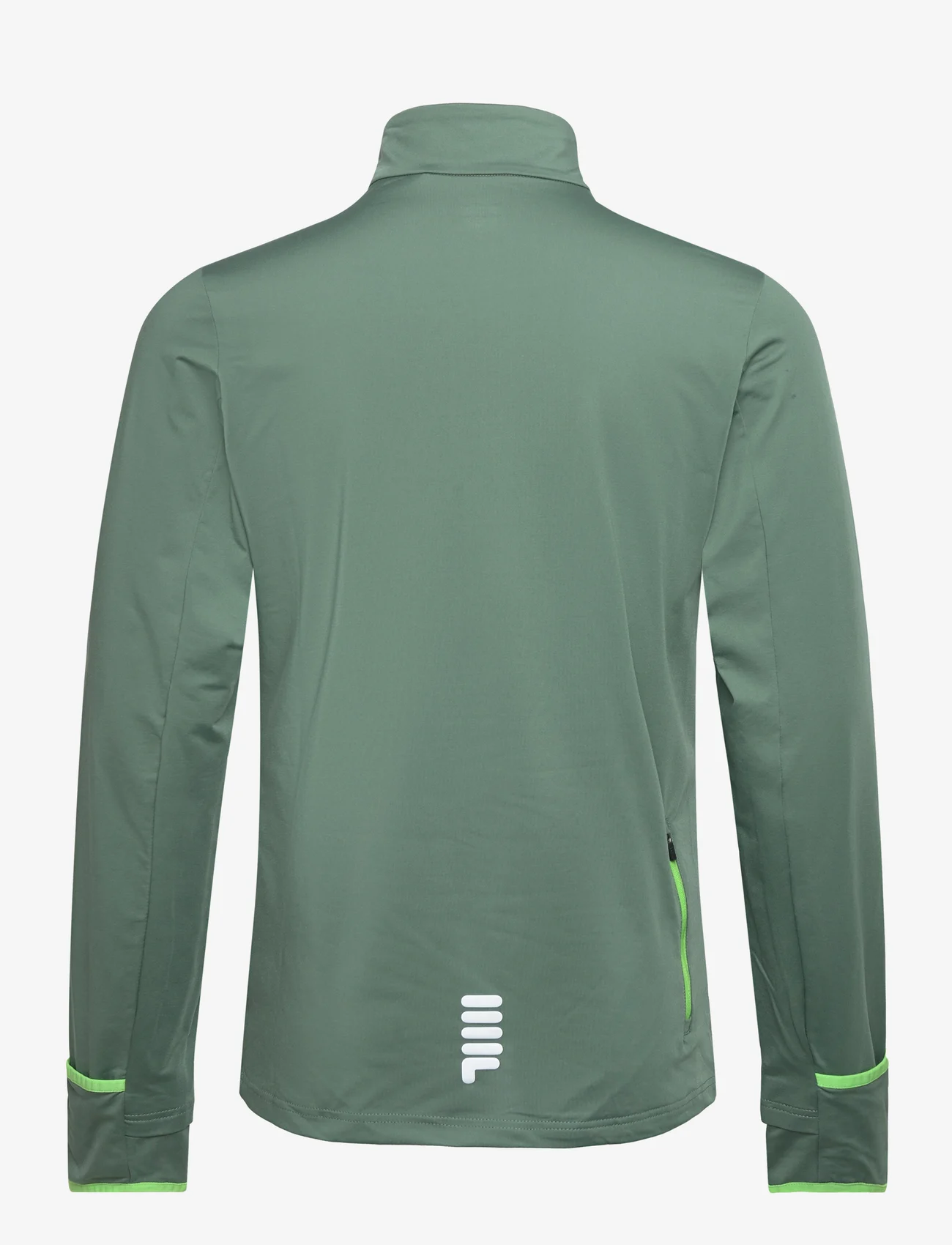 FILA - RESTON running shirt - džemperiai su gobtuvu - dark forest - 1