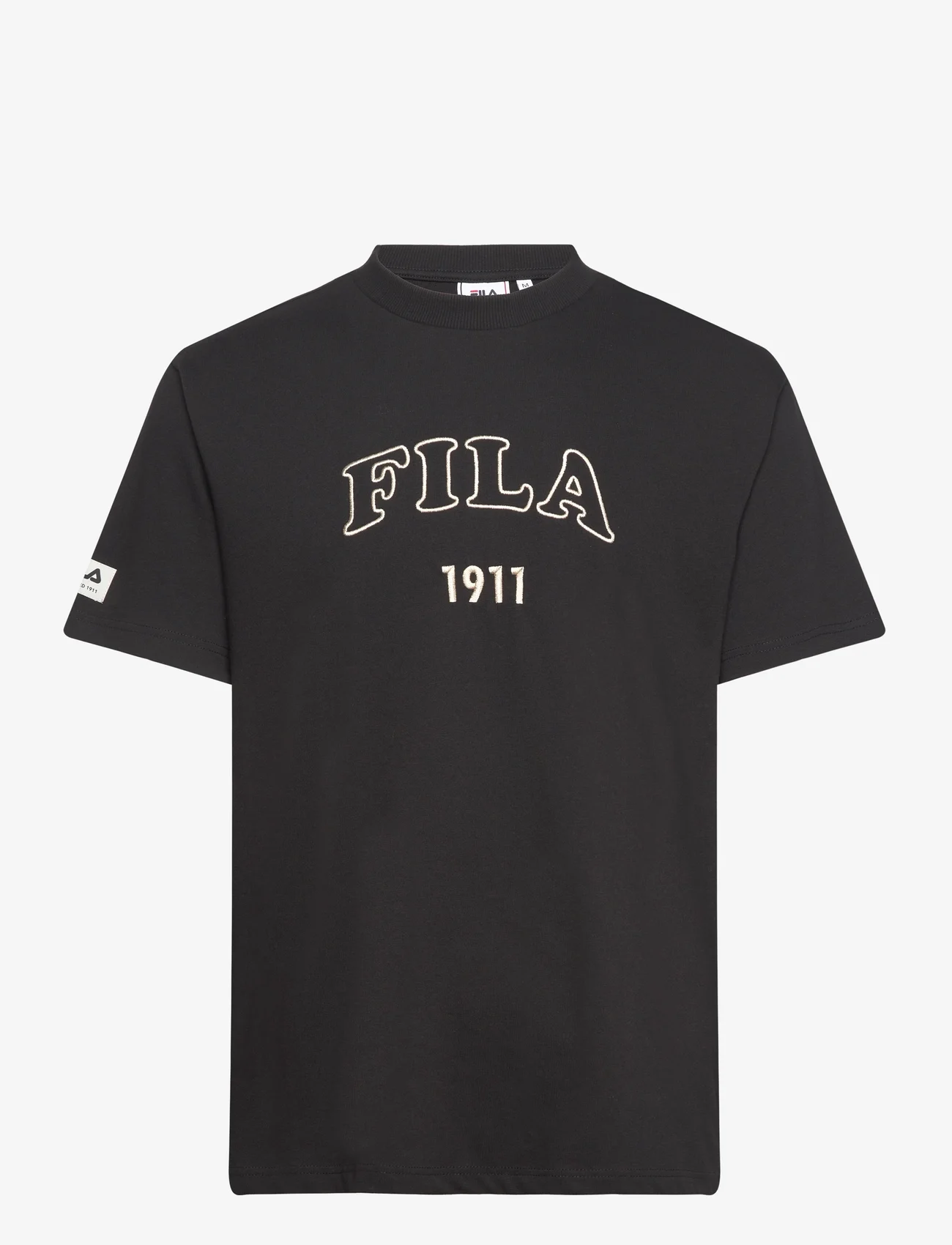 FILA - TRIPOLI dropped shoulder tee - kortermede t-skjorter - black - 0