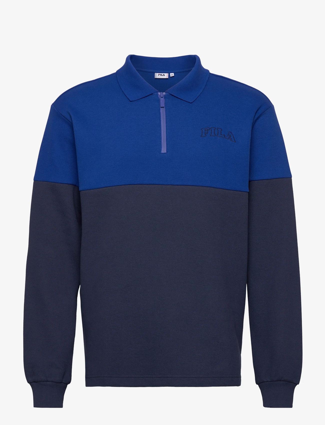 FILA - TOYOHASHI polo long sleeve shirt - džemperi ar kapuci - lack iris-surf the web - 0