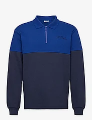 FILA - TOYOHASHI polo long sleeve shirt - bluzy i swetry - lack iris-surf the web - 0