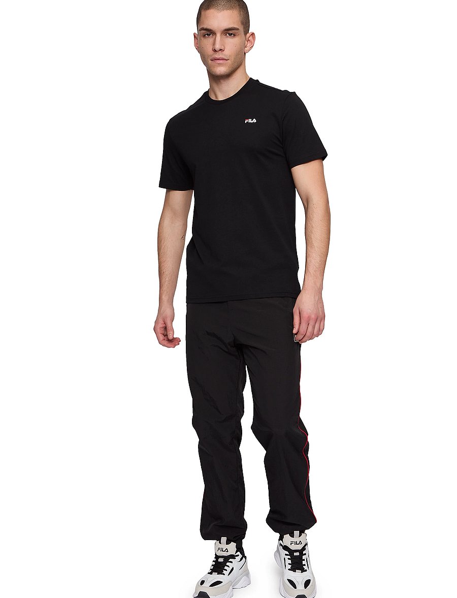 FILA - LAAS regular tee - oberteile & t-shirts - black - 0