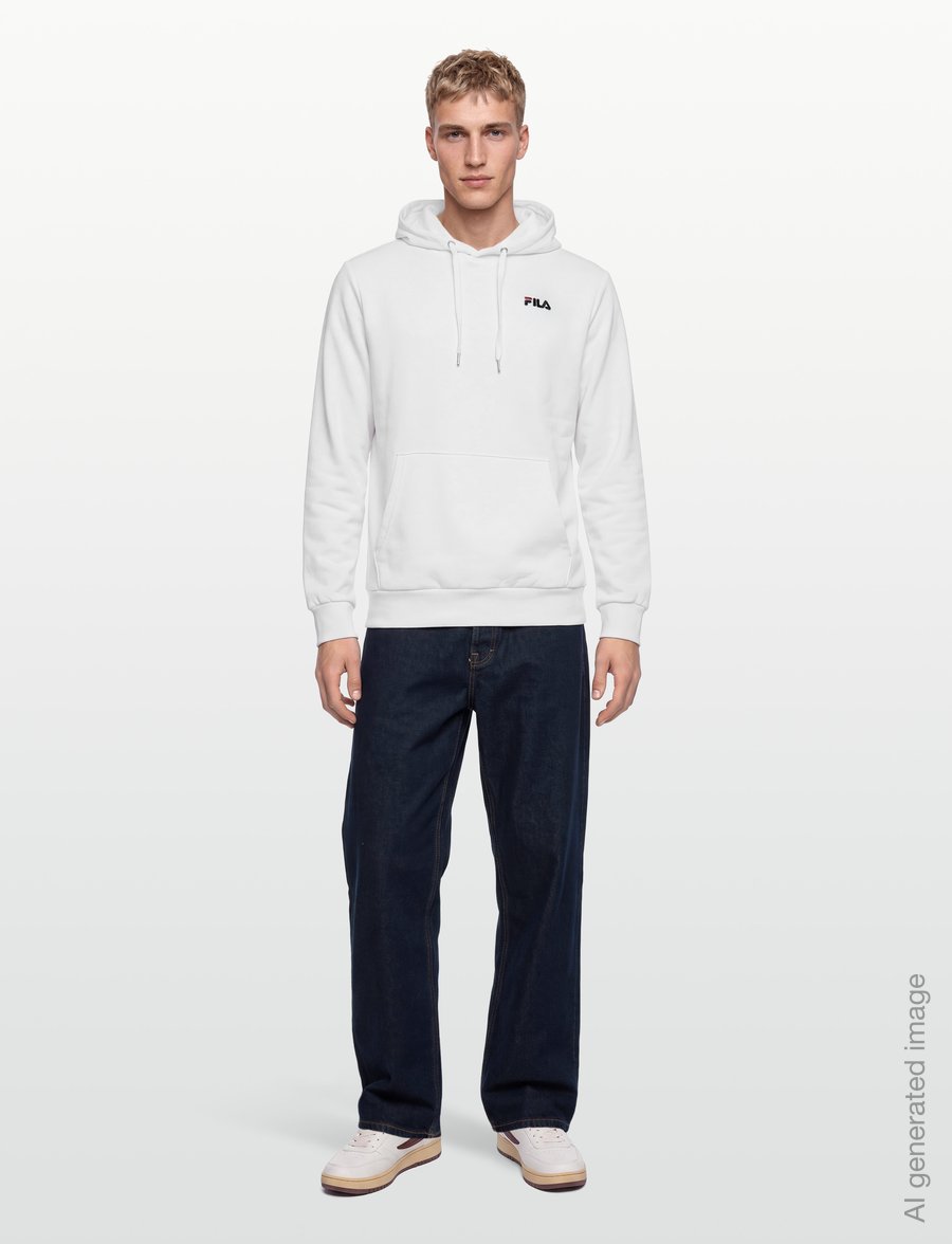 FILA - LUMEZZANE hoodie - sweatshirts - bright white - 0