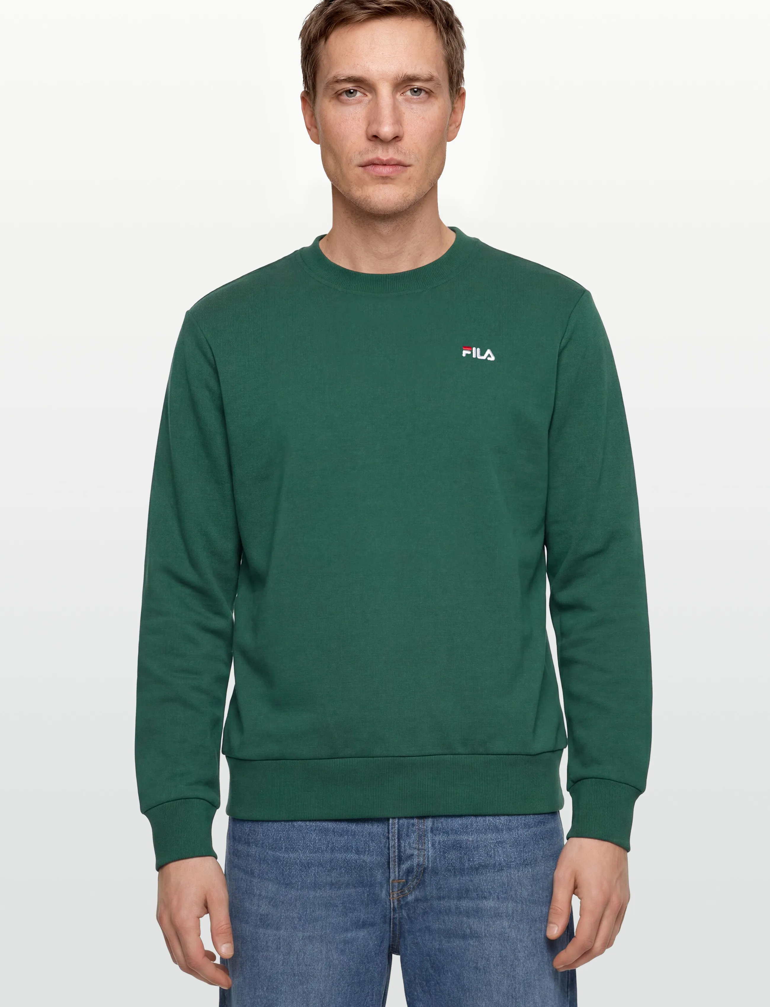 FILA - LEVERANO regular crew sweat - Överdelar - posy green - 3