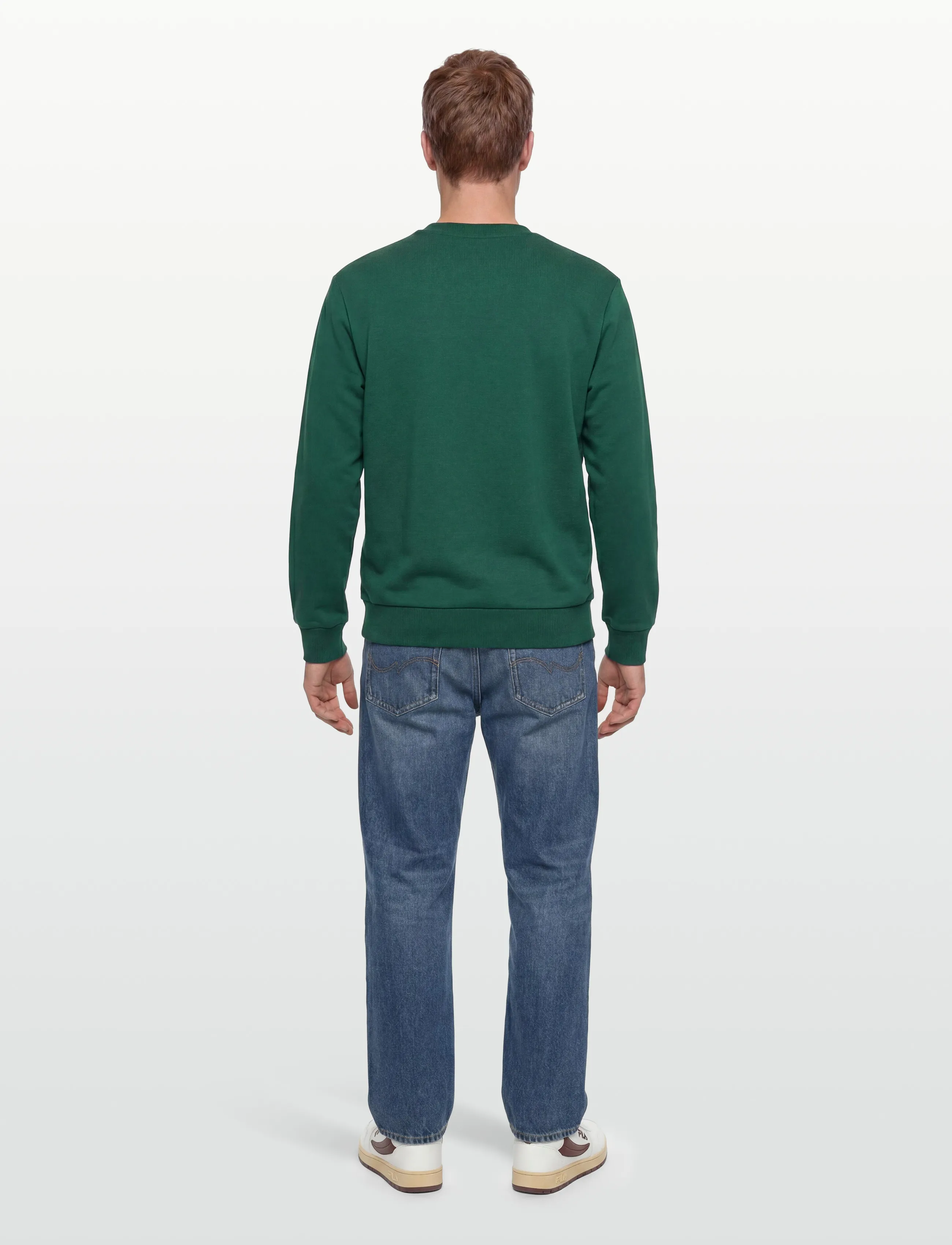 FILA - LEVERANO regular crew sweat - Överdelar - posy green - 4