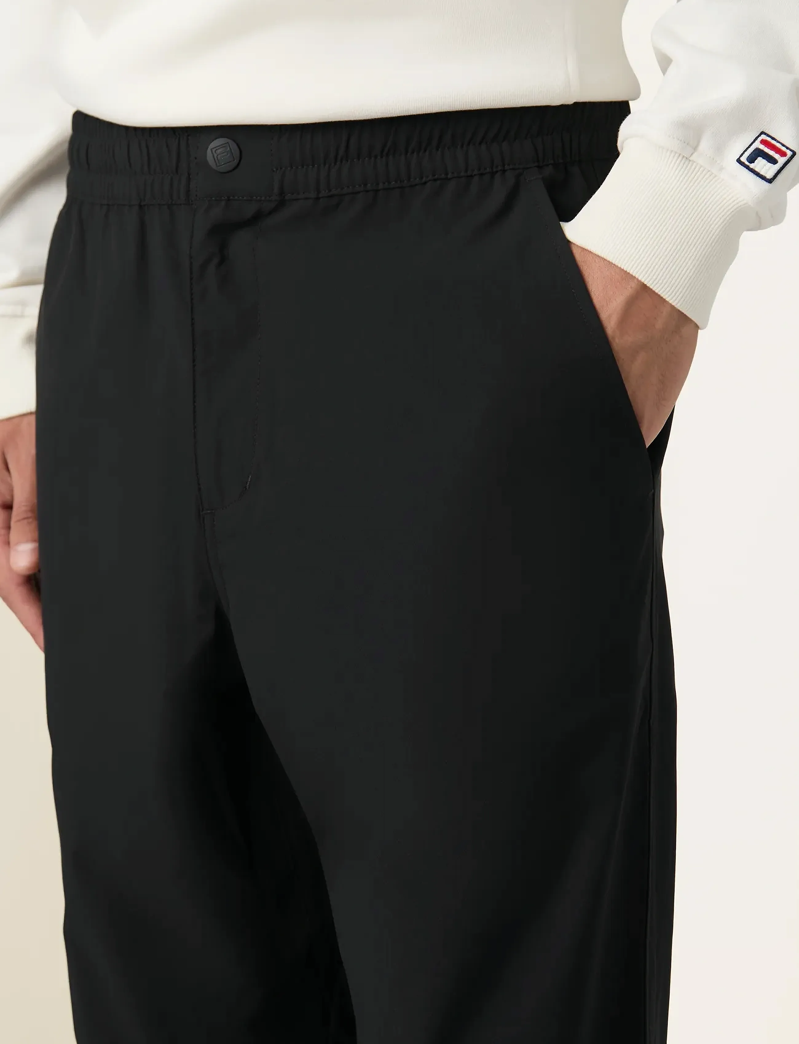 FILA - HIGH TIDE relaxed 4-way stretch trousers - pantalons décontractés - black - 5