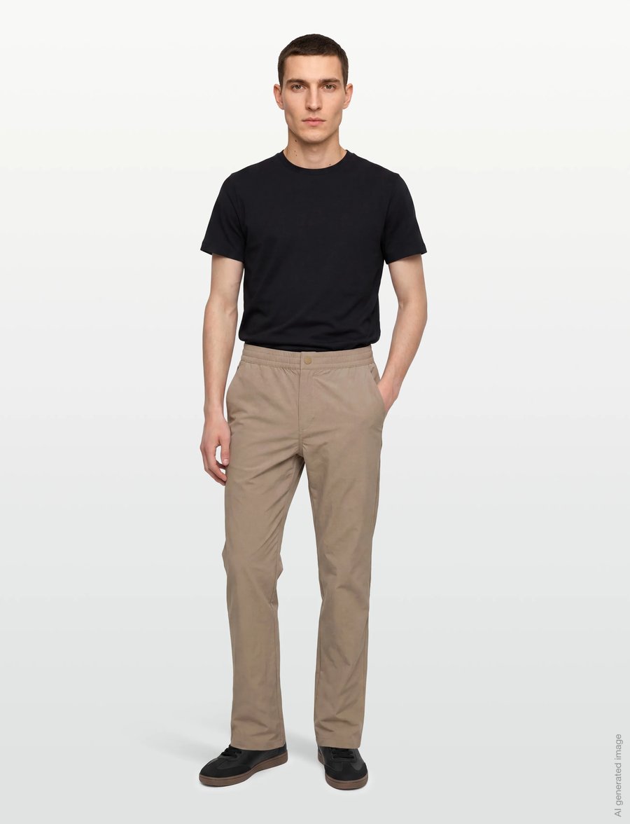 FILA - HIGH TIDE relaxed 4-way stretch trousers - vabaajapüksid - weathered teak - 0