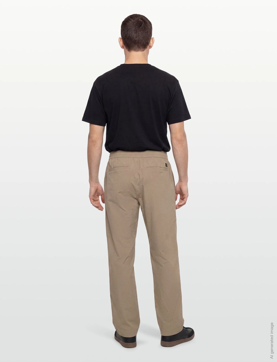 FILA - HIGH TIDE relaxed 4-way stretch trousers - vabaajapüksid - weathered teak - 4