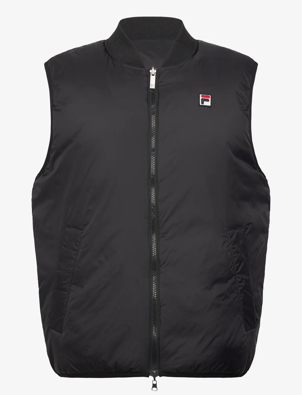FILA - MILANO regular reversible lightweight vest - liemenės - black - 1