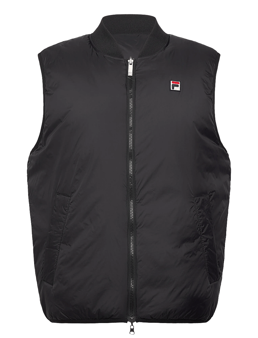 FILA - MILANO regular reversible lightweight vest - outdoor - black - 1