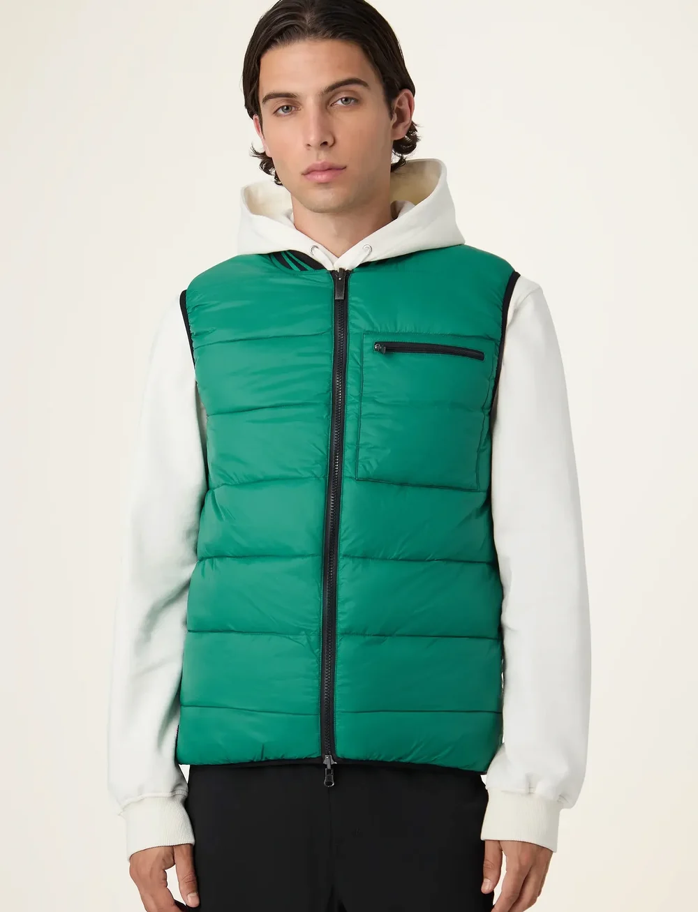 FILA - MILANO regular reversible lightweight vest - liemenės - black - 5