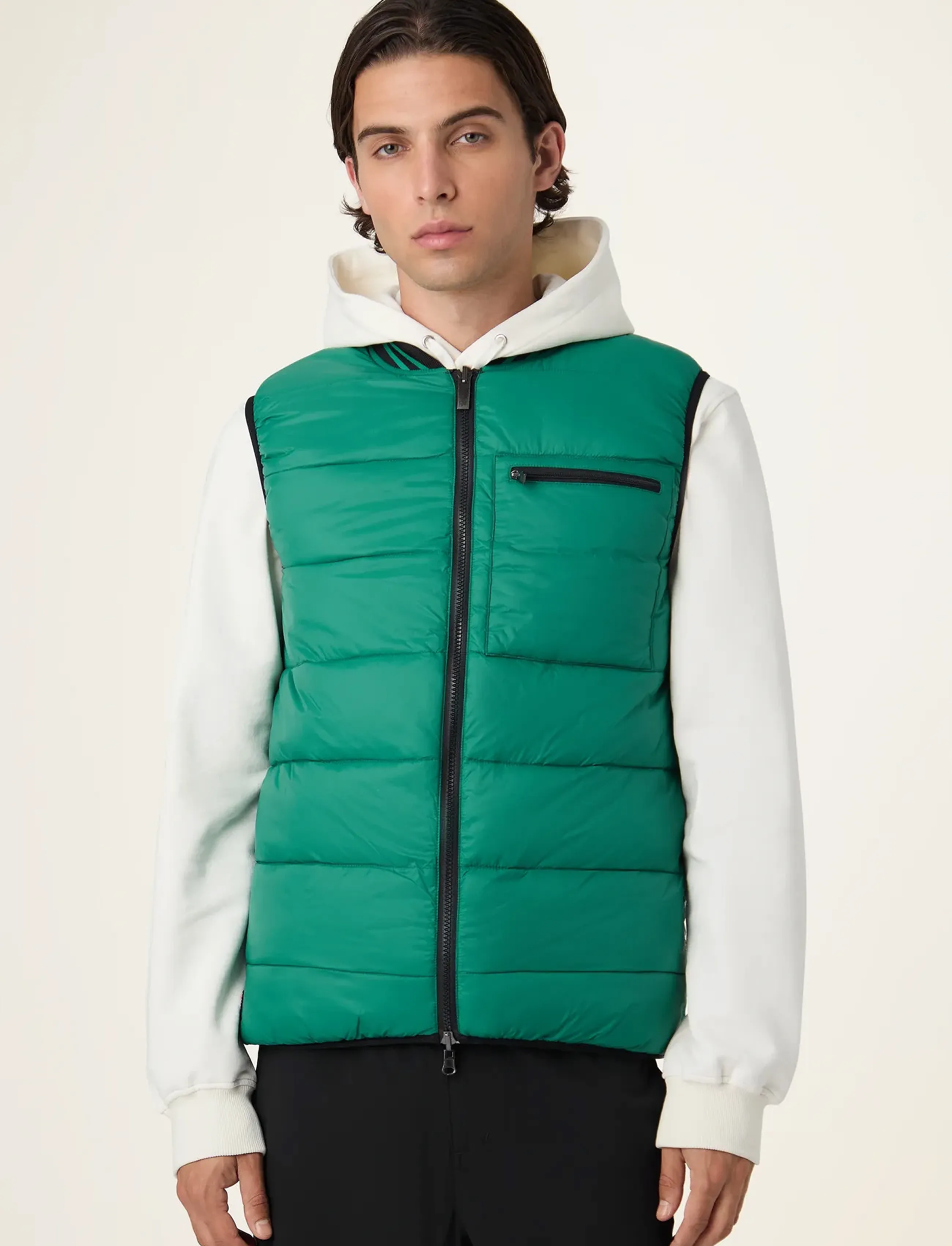 FILA - MILANO regular reversible lightweight vest - sport - black - 5