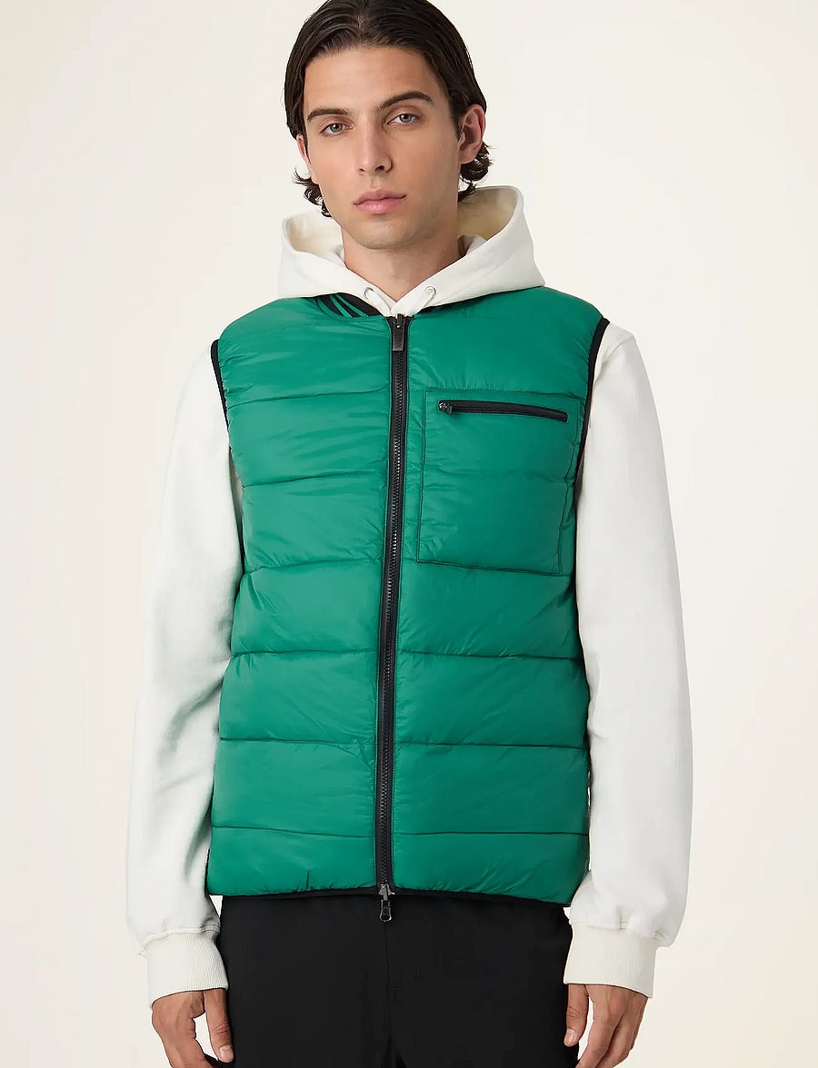FILA - MILANO regular reversible lightweight vest - outdoor - black - 5