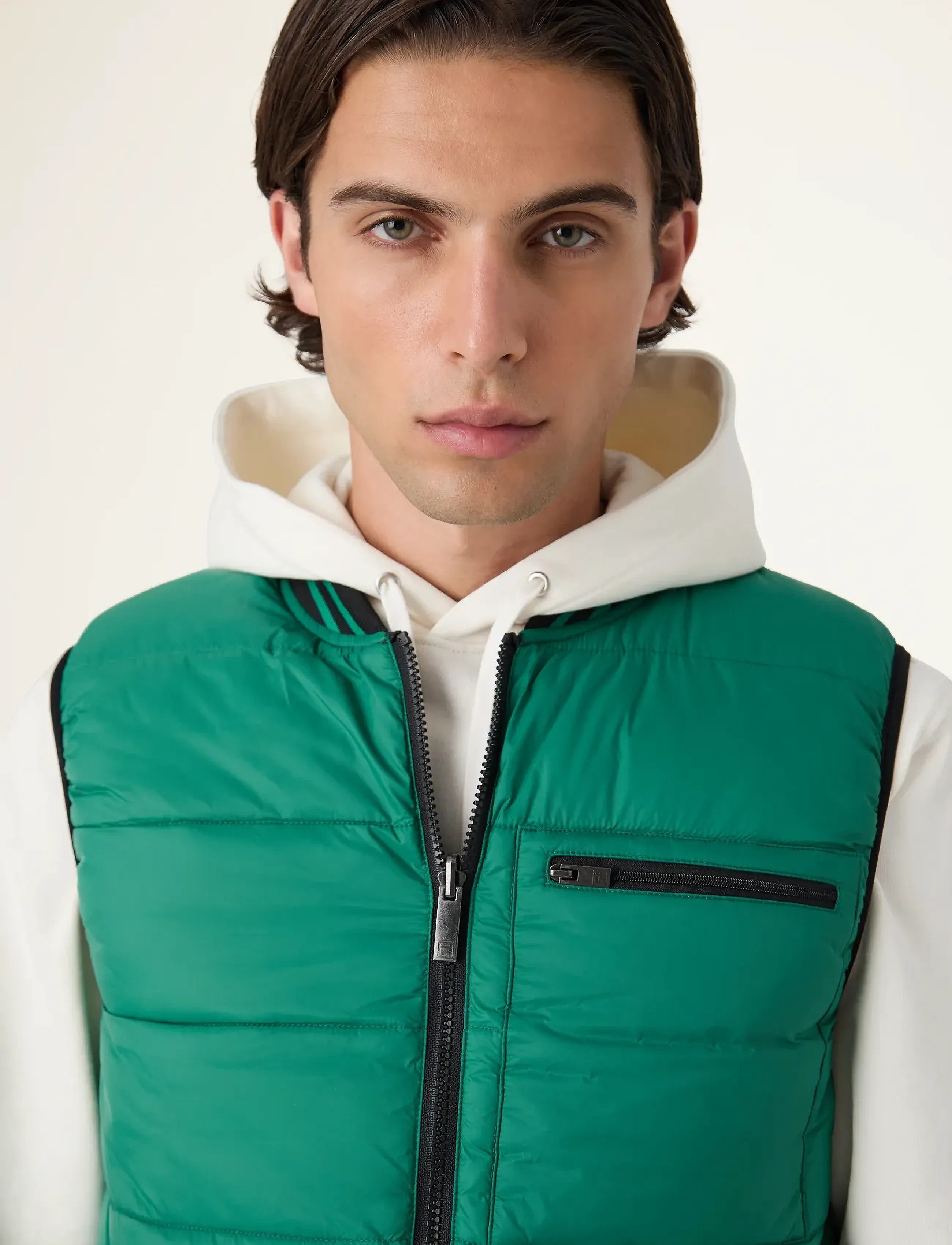 FILA MILANO regular reversible lightweight vest - Westen - BLACK / black