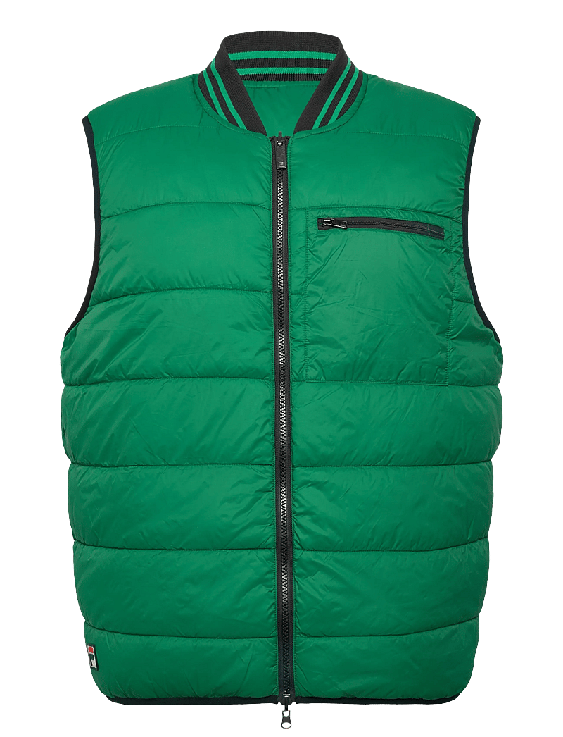 FILA - MILANO regular reversible lightweight vest - västar - black - 3