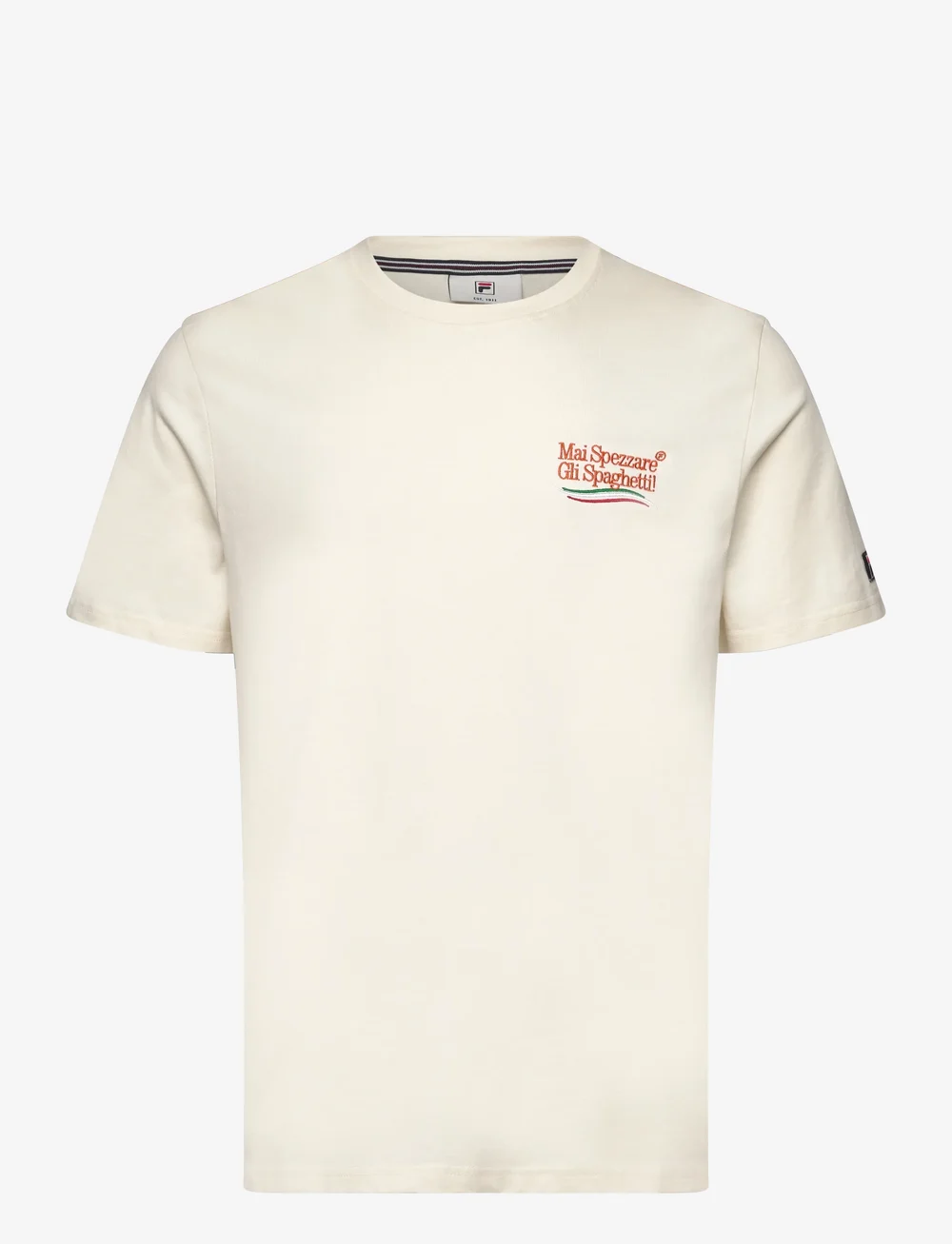 FILA - NAVIGLI PASTA regular graphic t-shirt - t-shirts - egret - 1